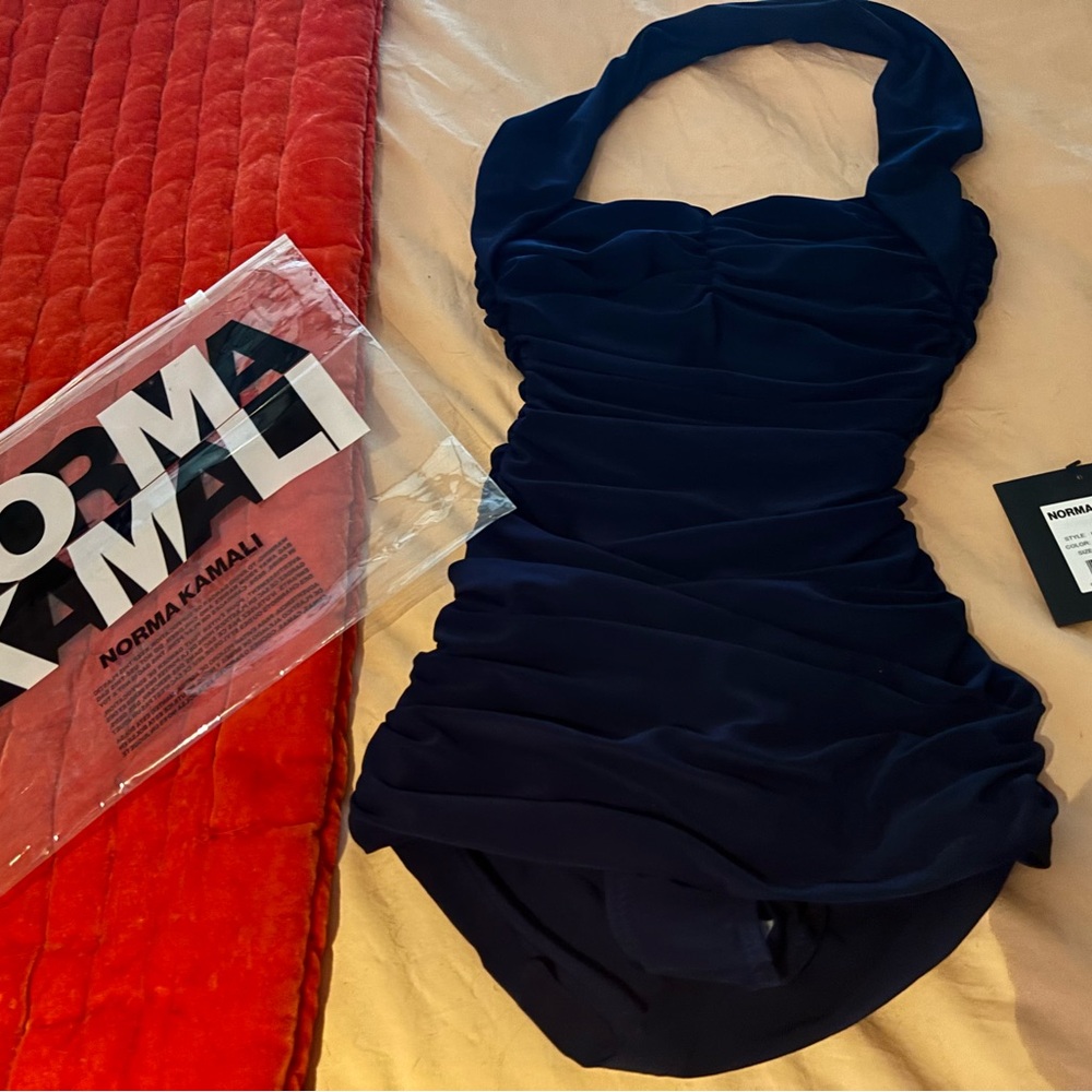 Norma Kamali Bill Mio One-Piece Swimsuit - Navy